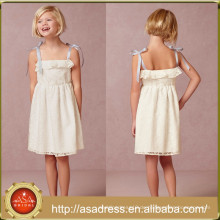 BHL04 Neuestes Kleid Design Hübsches Blumenmädchenkleid Prinzessin Spitze Knielange Kleider der Party für Mädchen von 12 Jahren